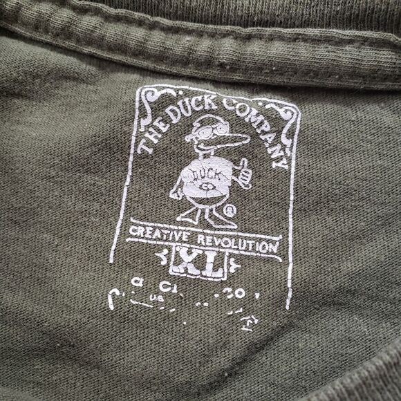 The Duck Company Florida Beware Of Gators Size XL Mens Green Double Side T-Shirt - Picture 4 of 6